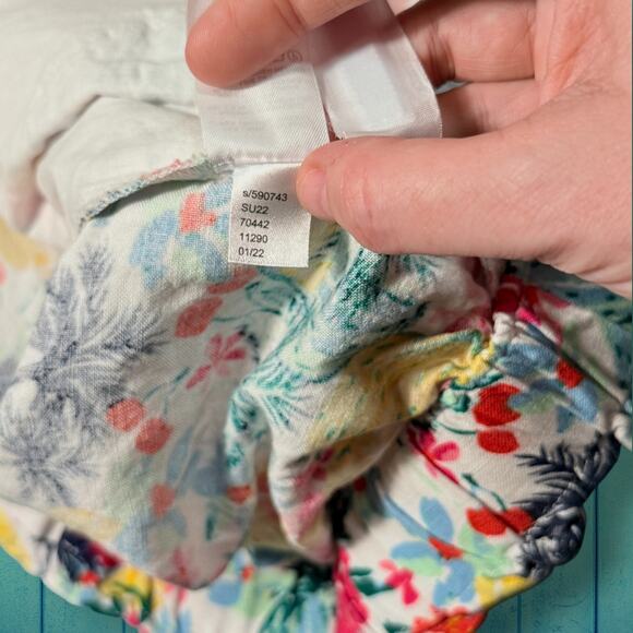 LOFT Tropical Fruit Palm Print Linen Blend Shorts - Size XXL - Picture 8 of 10